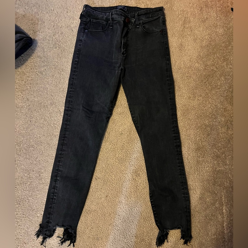 Abercrombie high rise ankle skinny jeans
